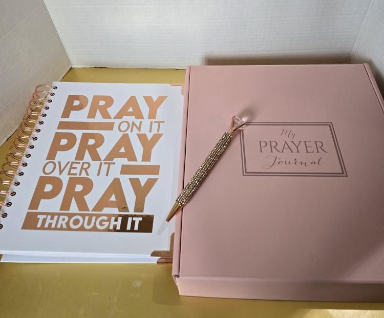 Pray on it, Pray over it. Pray through it Prayer Journal