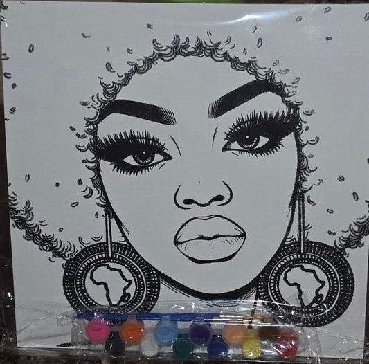 Afro Baddie Canvas