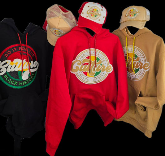 Do It for the Culture Hoodie — Black History Edition, Bling Detail