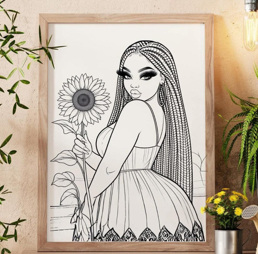 Girl w/ sunflower